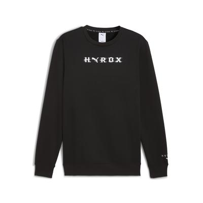 Sweatshirt PUMA "PUMA x HYROX Heavyweight Rundhalsshirt Herren", Herren, Gr. XXL, schwarz, Obermaterial: 34% Polyester, 66% Baumwolle; Rippe: 3% Elasthan, 97% Baumwolle, normal, Rundhals, Langarm, Sweatshirts Image