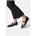 Riemchenballerina PAUL GREEN "Paul Green Ballerinas Glattleder", Damen, Gr. 39, schwarz, Glattleder, casual, Schuhe