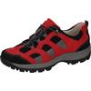 Trekkingschuh WALDLÄUFER "HOLLY", Damen, Gr. 5 (38), rot (rot, schwarz), Nubukleder, Textil, kontrastfarbene Details, casual, Schuhe, Outdoorschuh, Wanderschuh, Schnürschuh in Komfortweite H (= sehr weit)