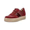 Sneaker PAUL GREEN "Paul Green Sneaker Veloursleder", Damen, Gr. 39, rot lack, Veloursleder, casual, Schuhe