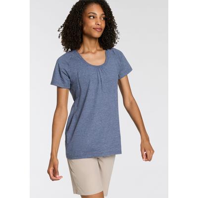 T-Shirt KILLTEC, Damen, Gr. 42, blau (dunkelnavy), Obermaterial: 65% Polyester, 30% Baumwolle, 5% Elasthan, sportlich, Shirts, Atmungsaktiv & schnell trocknend Image