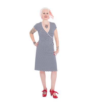 Queen Kerosin Damen QUEEN KEROSIN Sailor Dress mit süßer Schleife am Rücken Mermaid navy Image