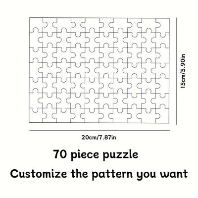 TEMU Customizable Wooden - Personalized Photo Gift For Family, & - 70/120/300pcs - Christmas, Birthdays, Valentine’s Day, Family | Photo Puzzle | Puzzle Pieces Image