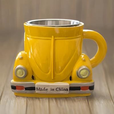 TEMU Vibrant Colorful -shaped Coffee Mugs - Unique Resin & Stainless , Breakfast, Parties, And Gifts, Cute Coffee Mugs Image