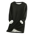 Tops for Women Trendy Lace Puff Sleeve Top Turtleneck Ladies Women Thermal Shirts V Neck Baseball Shirts Casual Tee Thermal Layer Shirt Knit Tops plus Size Long Sleeve Too 3 Quarter Black 5XL