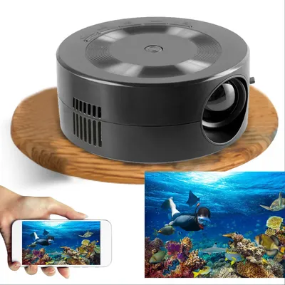Mini LED Projector 1080p Built in Speaker Portable Small Home Projector with Same Screen Function