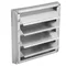Air Vent Duct Grill 95mm Stainless Steel Wall Air Vent Tumble Dryer Extractor Fan Outlet