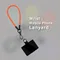 Mobile Phone Charm Strap Lanyard Wrist Phone Hand Strap Cord with Card to Hang the Smart Phones Case Rope Chain Car Key Straps