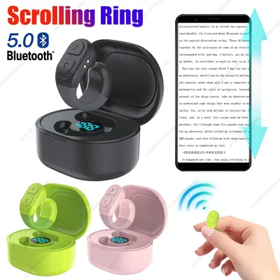 Für TikTok Scrolling Ring Remote Page Turner Clicker Kamera Video Aufnahme Fernbedienung Bluetooth-Kompatibel für IPhone Ipad