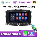 2 DIN 7 "Schermo Android 14 Auto Car Radio Wireless Carplay Stereo Per Fiat 500 2016-2019 Bluetooth
