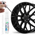 Penna per ritocchi per ruote automobilistiche Penna per riparazione vernice Nero lucido Nero opaco Argento Grigio Accessori per la cura della vernice automobilistica