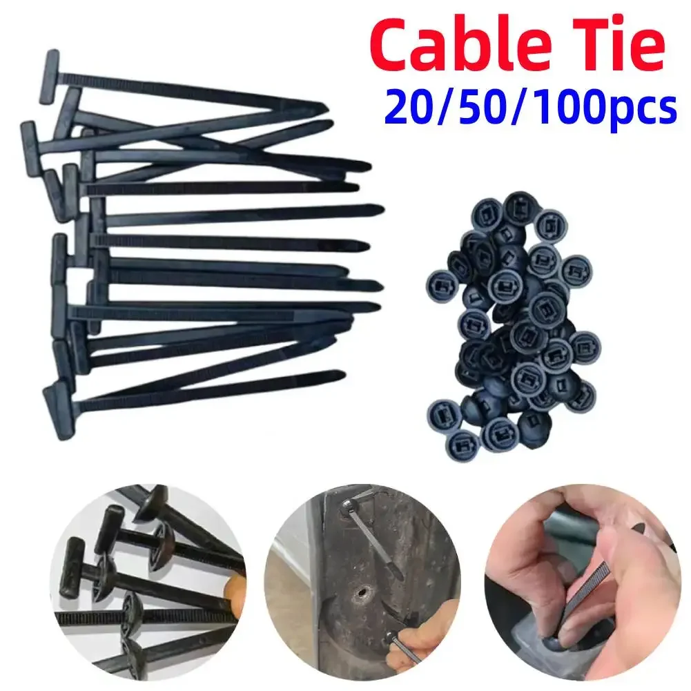 20–100 Stück Nylon-Kabelbinder, Kabelbinder-Schnalle, selbstsichernde, robuste Kabelbinder, feste Kabelbinder, Kabelbinder, Kabelbefestigungsgurte Image