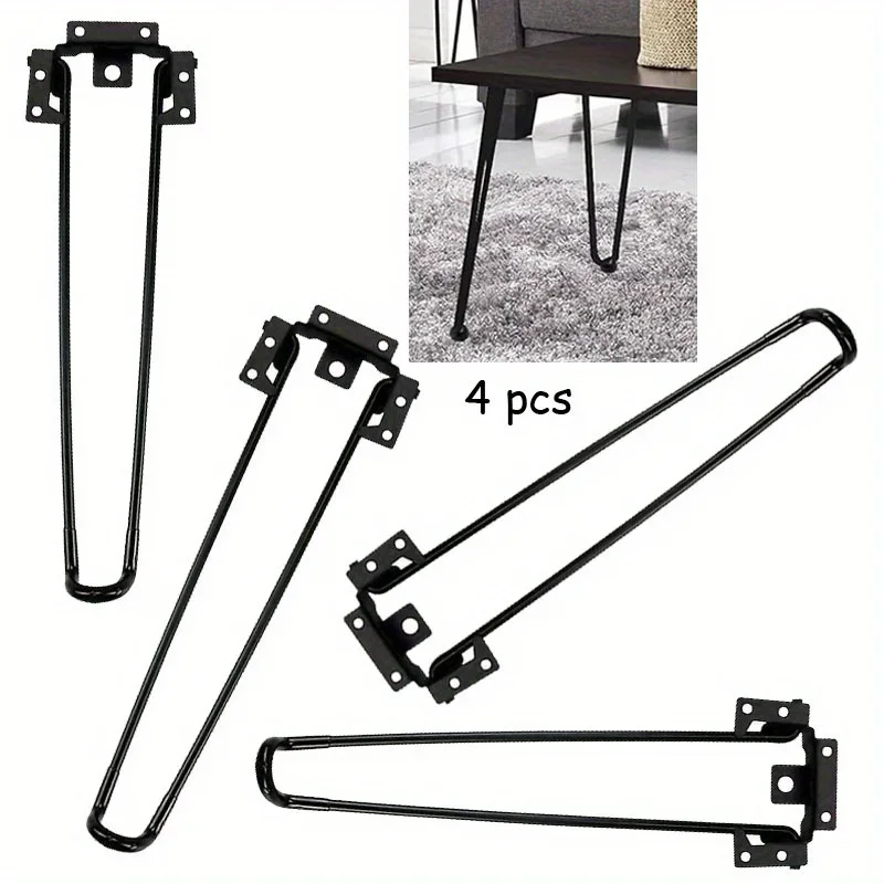 4 stücke faltbare Haarnadel beine Metall Klapptisch beine DIY Möbel beine für Kaffee Beistell tische Beistell tisch Laptop Tisch Mini Schreibtisch