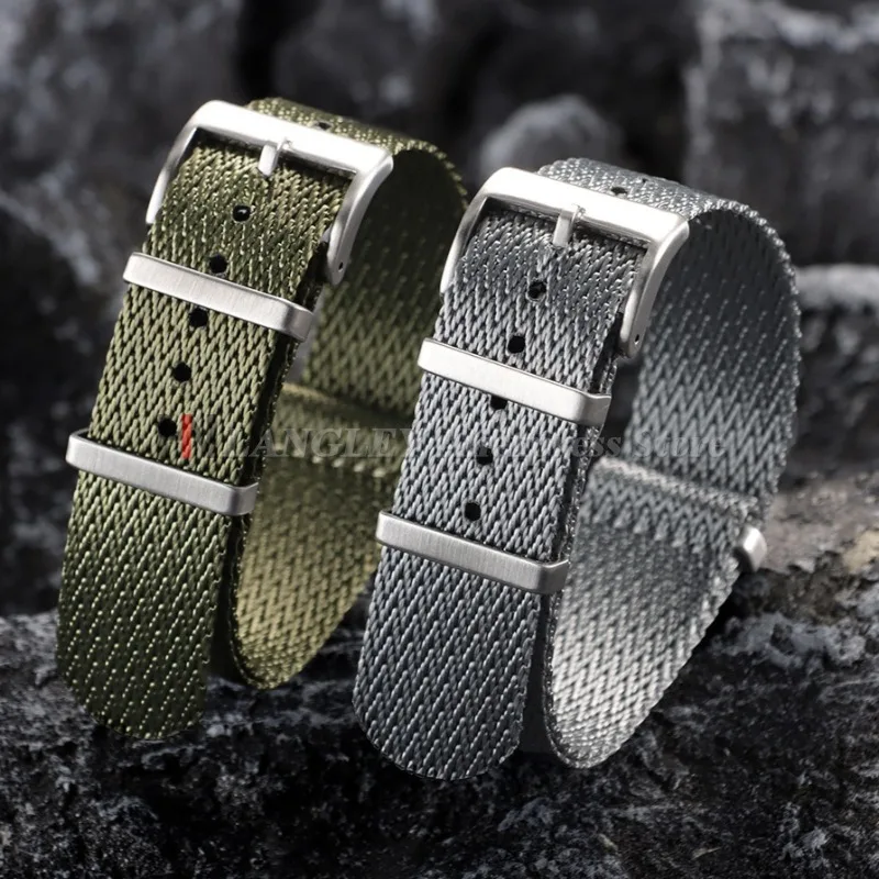 Hochwertiges Nylon-Uhrenarmband, weiches Armband für Seiko-Armband, 18 mm, 20 mm, 22 mm, Sport-Retro-Armband für Huawei Watch GT4/GT3 Image