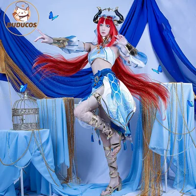 DUDU R Genshin Impact Nilou Cosplay Kostüm Sexy Frauen Kostüm Nilou Halloween Party Outfit Image