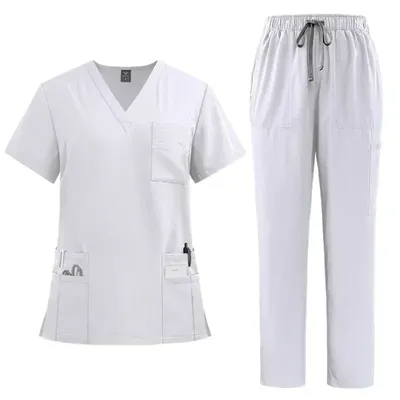 Klassische Neue Krankenschwester Scrubs Set Männer Krankenschwester Zubehör Medizinische Uniform Image
