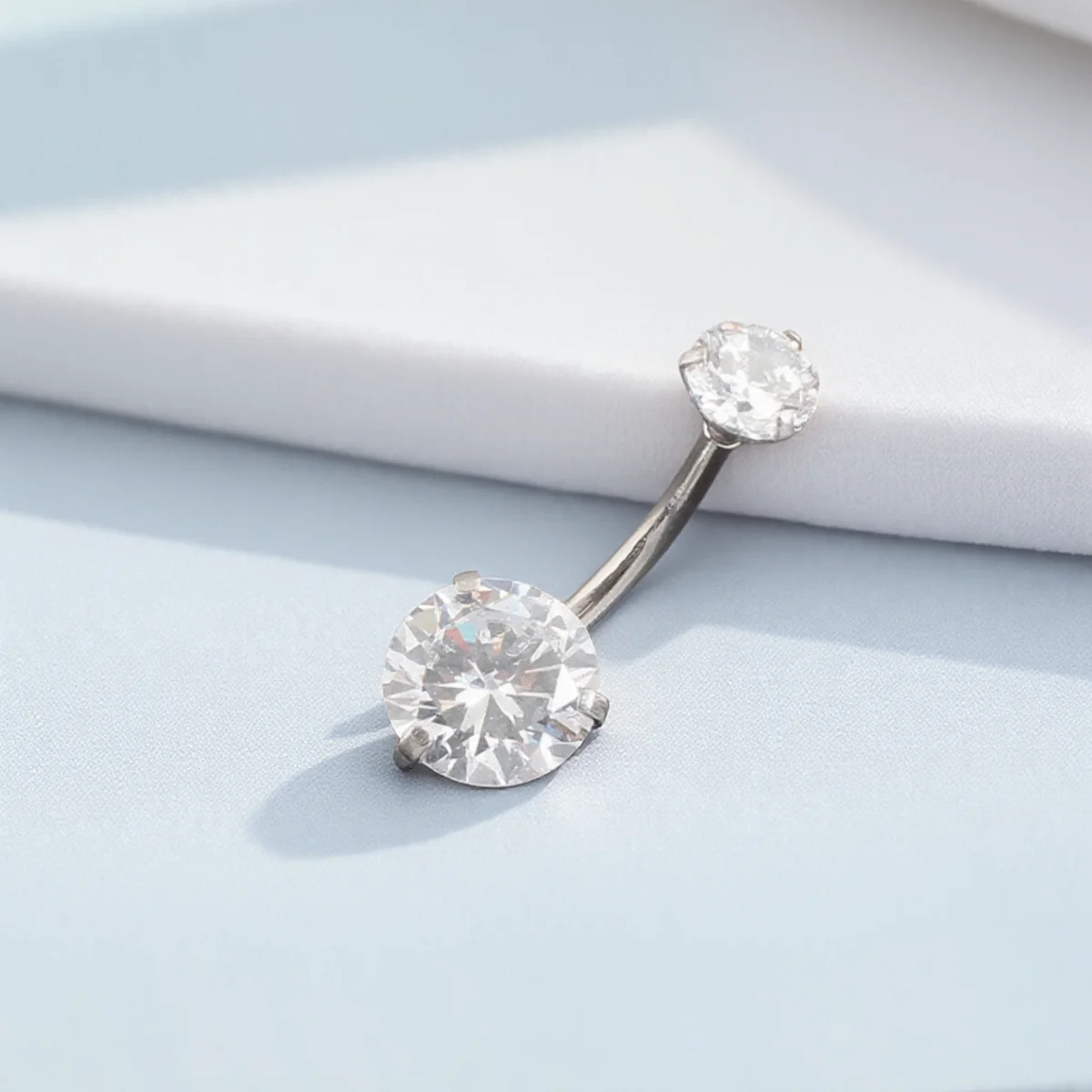 Edelstahl Nabel Schnalle Piercing Körperschmuck für Frauen Trendy Bauchnabel Ring Image