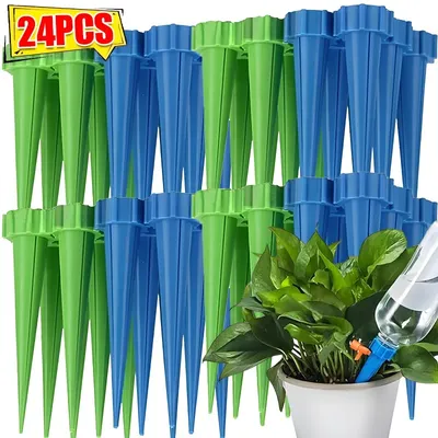 3-24pcs Adjustable Drip Irrigation System Automatic Self Watering Spikes for Flower Potted Plants Greenhouse Garden Supplies