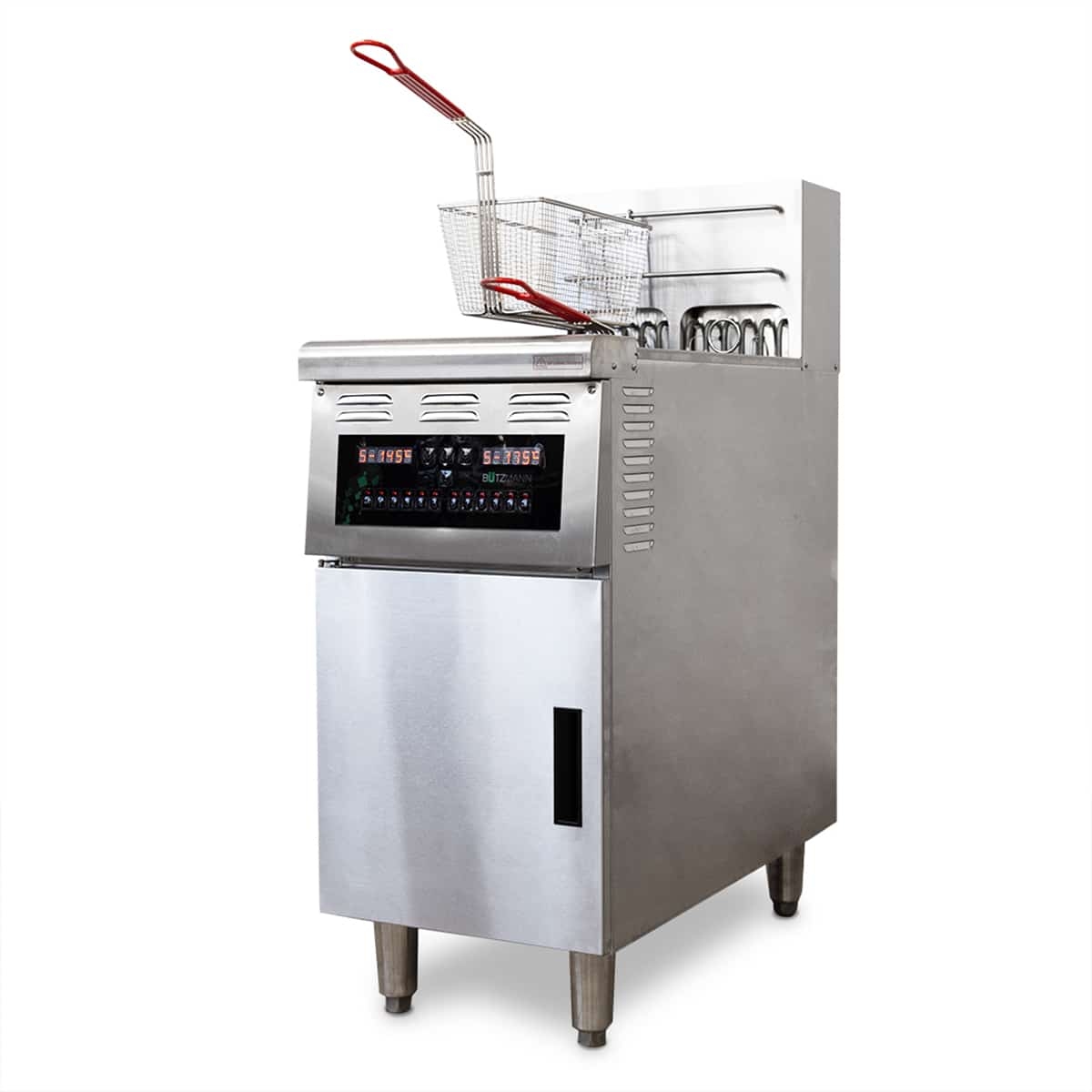 Manuelle Fritteuse Bützmann 14+14L – 2 Becken à 14 l, 18 kW, Edelstahl, einstellbarer Timer Image