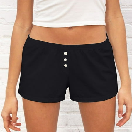 Womens Pajama Shorts Low Waist Striped Shorts Cute Floral Pj Shorts Bottoms Comfy Sleep Shorts Bike Shorts with Pockets Women Swim Shorts for Women plus Size Women s Short Skirt Women Shorts Casual