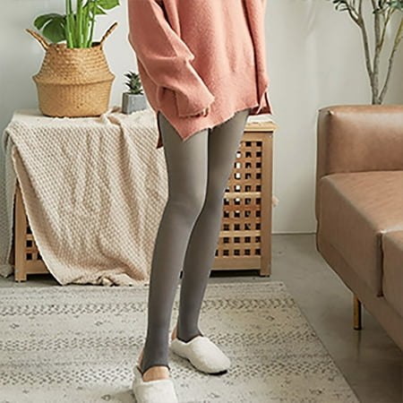 Women Leggings Solid With Velvet Skin Socks Fishbone High Waist Belly Lift Lift Outside To Wear One Body Pants Womens Bike Shorts Large Ruched Leggings Leggings Shiny Open Crotch Panties Thigh Garters