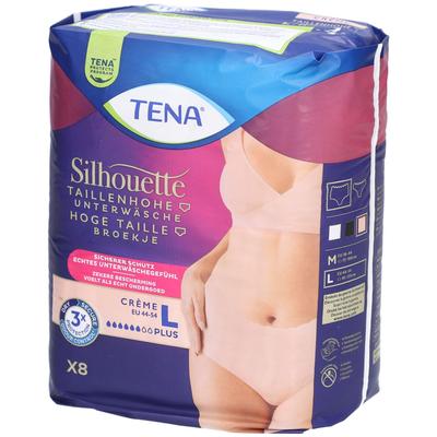 Tena Silhouette Plus L creme Inkontinenz Pants 8 St Inkontinenzslip Image
