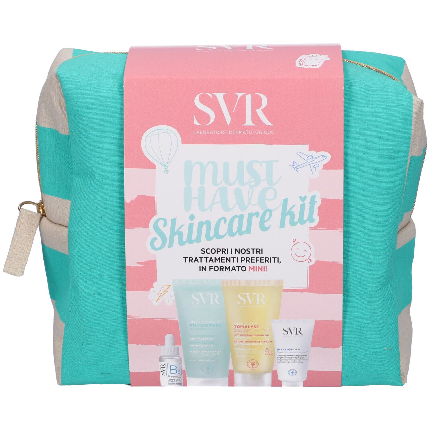SVR Must Have Skincare Kit con Pochette in Omaggio 1 pz Set