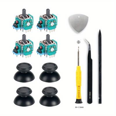 TEMU For Kit, Metal 3d Rocker Head With Screwdriver Tool, Disassembly Accessories For Ps5 3d Joystick Replacement Kit For Playstation 5 , Includes Electronic Components, No Battery Image