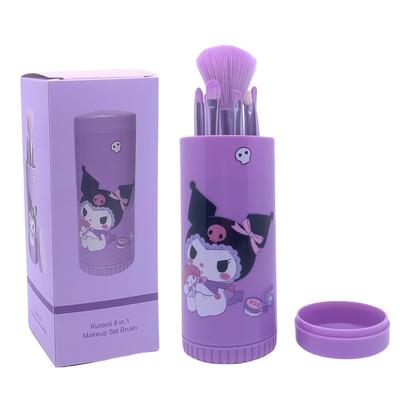 TEMU 8pcs Coulomi Brush Set, Blush, Brow, Lip And Eyeshadow Brush For Beginners, Beauty Tool Image