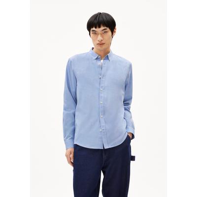 QUAASA - Männer Regular Fit Hemd - blau (Größe: M) Image