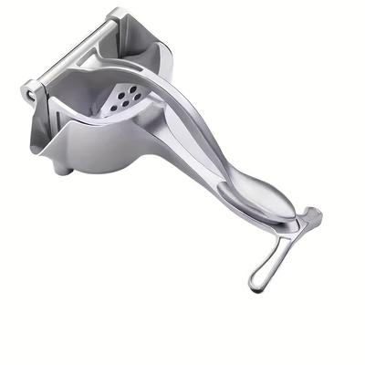 TEMU [daily Use] Stainless Steel Manual Citrus Juicer - Easy-to-clean, For Fresh, Seedless Juice From Oranges, Lemons, And - Health- Kitchens - 1pc, Manual Juicer | | Design Image
