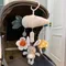 Giocattoli per bambini 0 12 mesi Animali di peluche Sonagli mobili per seggiolino auto Passeggino Culla Giocattoli appesi Giocattoli sensoriali per neonati