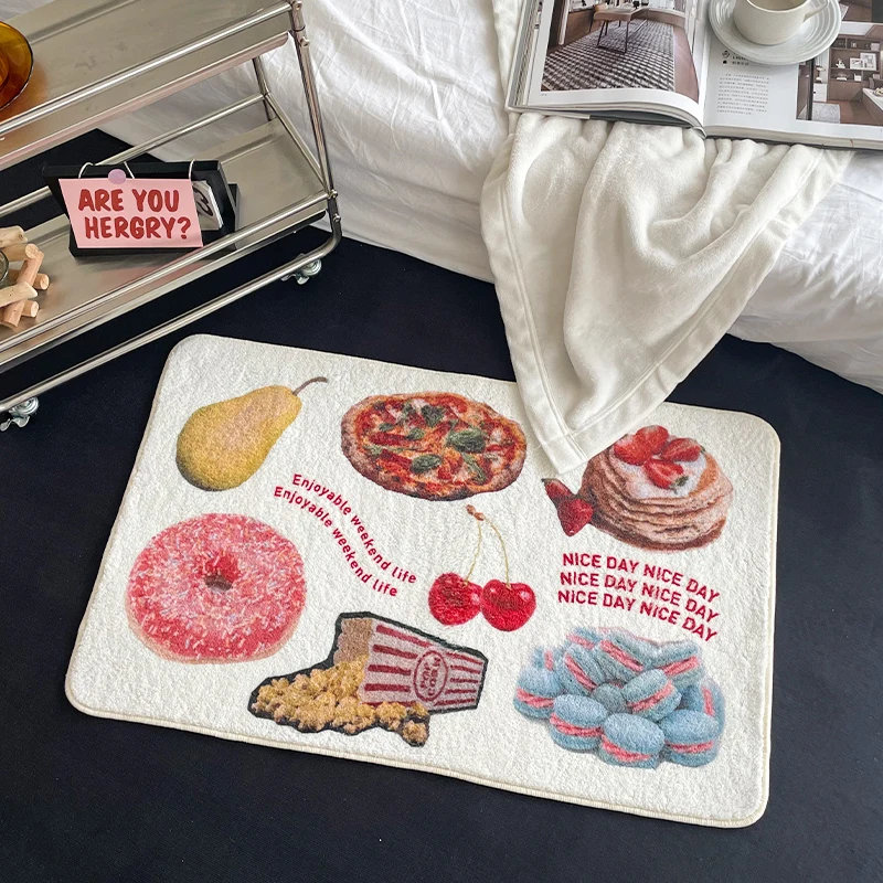 VIKAMA Ins Wind Kreativer Teppich, weich und bequem, Badezimmer, Badezimmer, Bodenmatte, Eingangsbereich, Balkon, Fußmatte, Heimdekoration Image