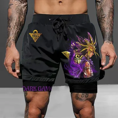 Yu-Gi-Oh 2025! Sportshorts im Kaiba Corp-Stil – lizenzierter, schnell trocknender japanischer Image