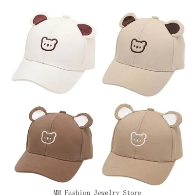 D0UB Vielseitile Bären Cartoon Baseball Hat Anime Cosplay Kostüme Accessoires für verschiedene Image