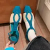 2025 neue Klassische Dicke Low Heels Sandalen Casual Schuhe Frauen Casual Hohe Qualität Echtes Leder Sandalen Frauen Pumpen Frauen Schuhe
