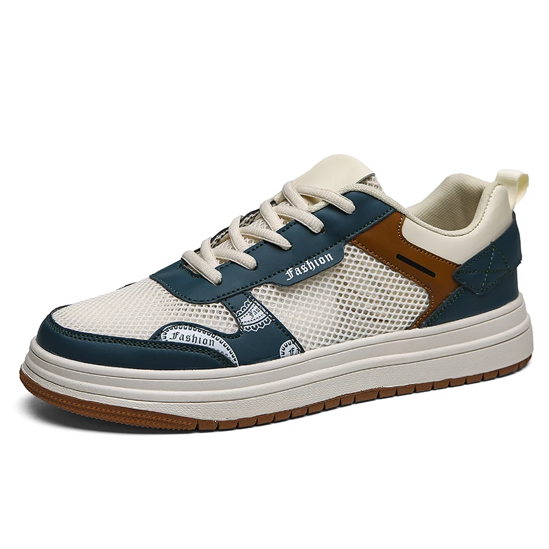 Neue atmungsaktive flache Herren-Sneaker für Frühling und Sommer, bequeme Slipper, lässige Sportschuhe, große Größe 47