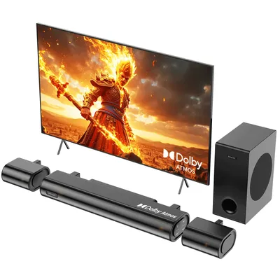 Hiwill A41 4.1-Kanal-Soundbar mit Dolby Atmos 300-W-Soundbar für TV-Geräte mit Subwoofer HDMI eARC Image