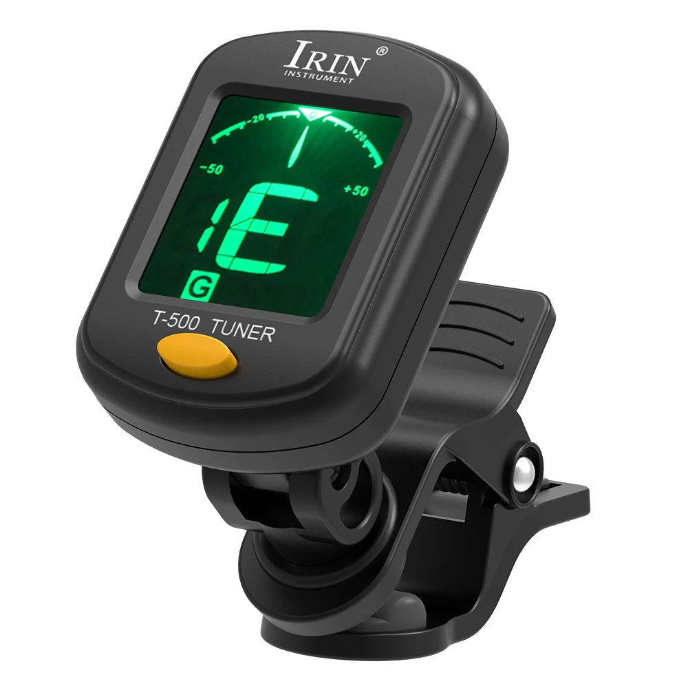 Irin T-500 gitarren tuner drehbarer clip-on tuner lcd display für chromatische akustik gitarre bass ukulele gitarren teile & zubehör Image