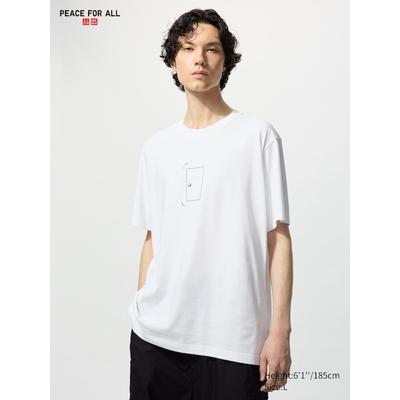 Uniqlo - Peace For All Graphic T-shirt (ichiro Suzuki) - White - 3XL