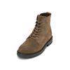 Stiefelette MARC O'POLO "aus softem Velours-Rindleder", Damen, Gr. 41, grau (schwarz taupe), Obermaterial: 100% Leder (Rind), unifarben, Schuhe
