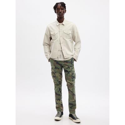 Gap Green Cameo Cotton Stretch Cargo Trousers