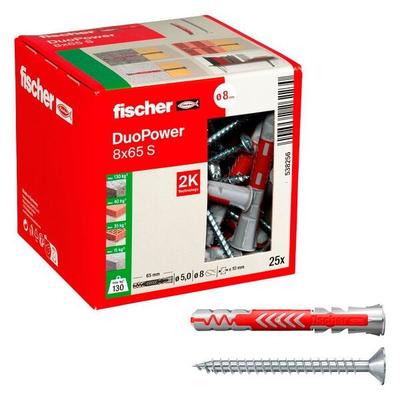 fischer Dübel mit Schrauben »DuoPower 8x65 S 2K« 25 Stück Image