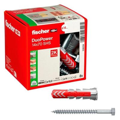 fischer Dübel mit Schrauben »DuoPower 14x70 S« 8 Stück Image