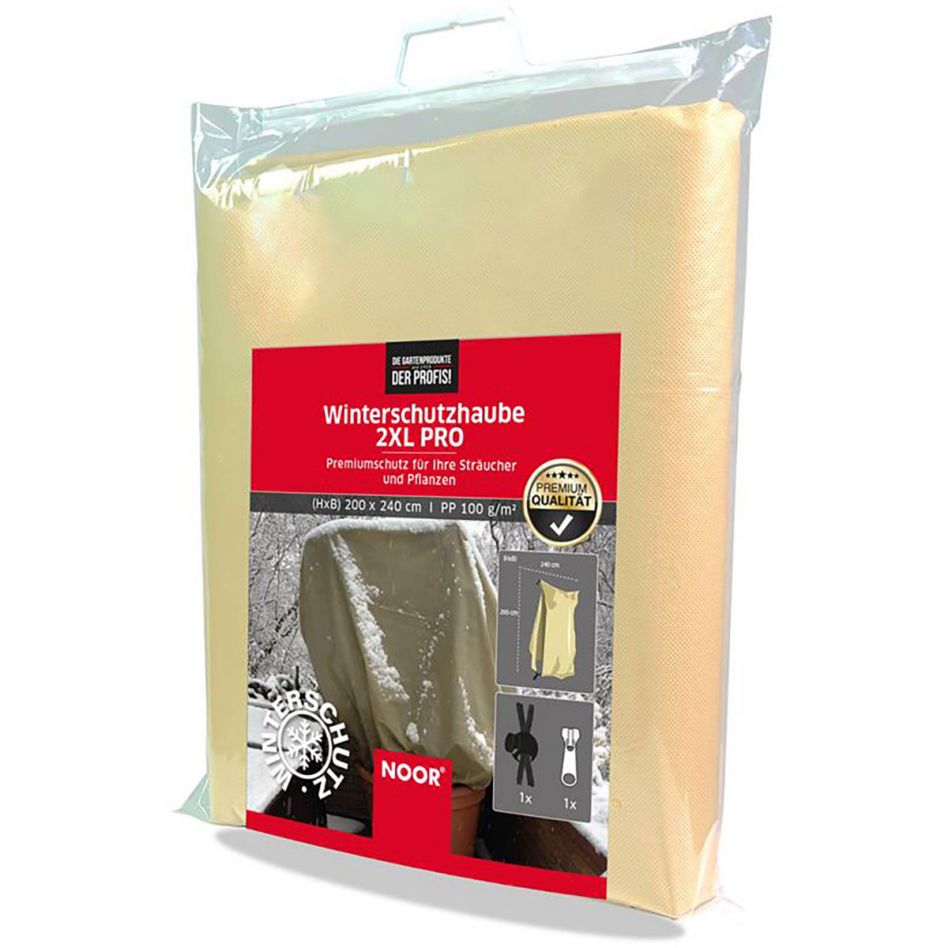 NOOR Winterschutzhaube XXL PRO 200x240 cm mit Reißverschluss und Zugseil Image