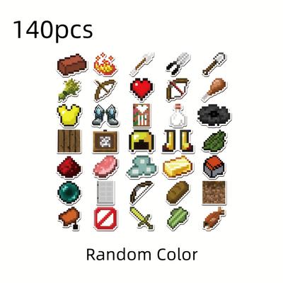 TEMU 140pcs Mosaic Stickers, Suitable For Diy Decoration Of Laptops, Phones, Books, Skateboards, And Helmets