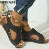 HotWomen's Sandalen Sommer 2025, Keilabsatz-Sandalen mit Plateauschuhen, Damen-Sommerschuhe, Sandalen mit Absatz, Damen-Schuhe mit Keilabsatz