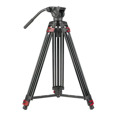 Video Tripod Heavy Duty Fluid head,Professional Camera Tripod Stand,Grounder Spreader Max Loading ，LS1802