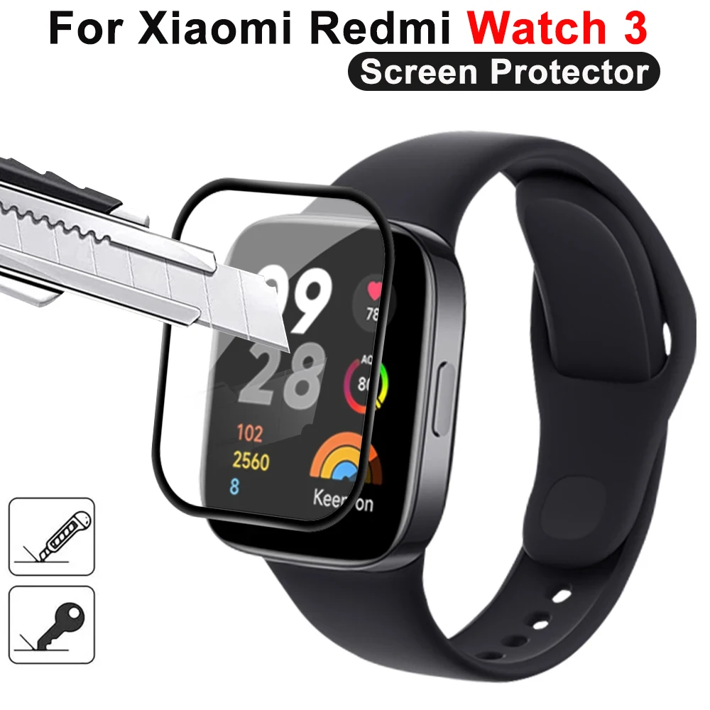 1/5 stücke 9D Gebogene Verbund Film Für Redmi Uhr 3 Screen Protectors Weiche Glas Schutz Film Für Redmi uhr 3 Zubehör Image