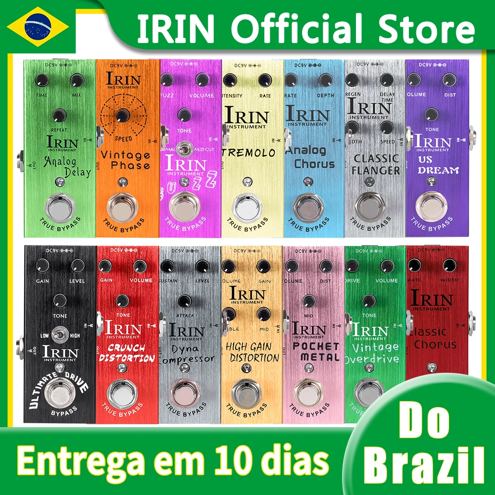 IRIN AN Series Gitarrenpedal E-Gitarren-Effektpedal Vintage Overdrive/Distortion/Delay/US Dream/Chorus/Ultimate Drive Pedal Image